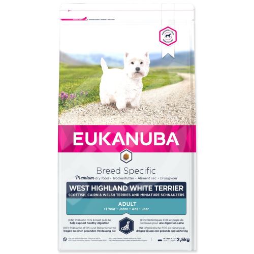 Krmivo EUKANUBA West High. White Terrier 2,5kg