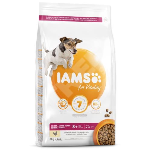 Krmivo IAMS Dog Senior Small & Medium Chicken 3kg