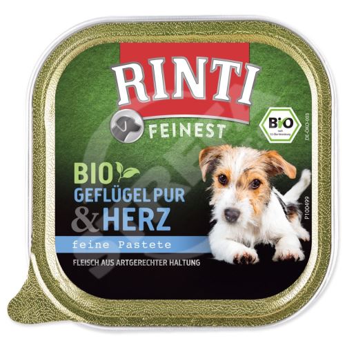 Vanička RINTI Bio drůbeží srdíčka 150 g