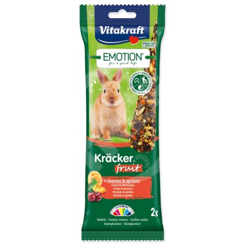 Tyčinky Vitakraft Emotion Kracker králík, s ovocem 2ks