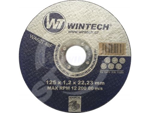 Řezný kotouč WT WINTECH® Extra 125x1,2x22,2 na kov / balení 1 ks