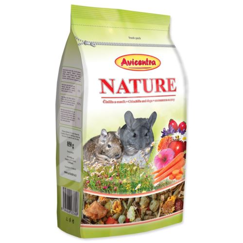 Krmivo Avicentra NATURE činčila a osmák 850g