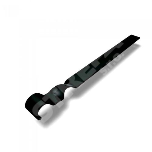 PREFA zpevňující prvek žlabu hliníkový Ø 100-190 mm, Černá P10 RAL 9005