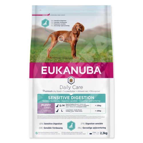 Krmivo EUKANUBA Daily Care Puppy Sensitive Digestion 2,3kg