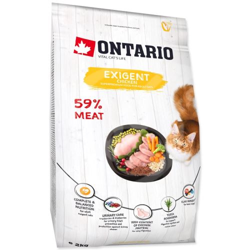 Krmivo Ontario Cat Exigent 2kg