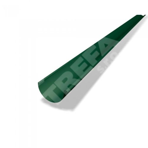PREFA žľaby, polkruhové žľaby, dĺžka 6 m, Ø 100 mm (šírka 250 mm), zelený mach