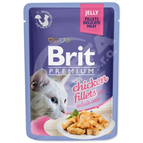 Kapsička BRIT Premium Cat Delicate Fillets in Jelly with Chicken 85 g