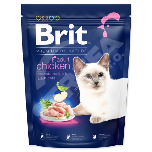 Krmivo Brit Premium by Nature Cat Adult Chicken 300g