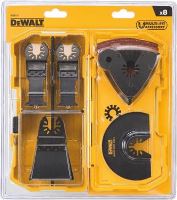DeWALT Sada (8 ks) pro oscilační nářadí (1x DT20700, 1x DT20701, 1x DT20704, 1x DT20705, DT20710, 3x brusný papír 93 x 93 mm) DT20731 DeWALT Sada (8 ks) pro oscilační nářadí (1x DT20700, 1x DT20701, 1x DT20704, 1x DT20705, DT20710, 3x brusný papír 93 x 93 mm) DT20731