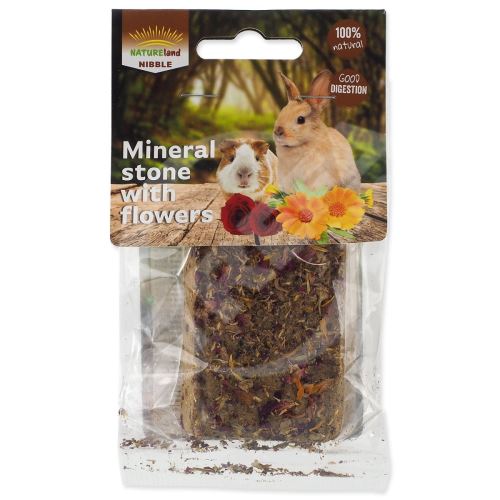 Blok Nature Land Nibble minerální s květy 100g