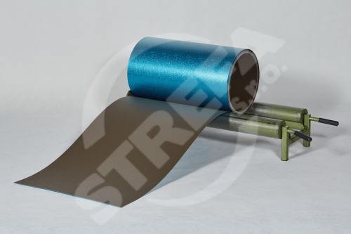 PREFA hliníkový plech Prefalz 0,70 x 1000 mm Vojenská hnědá - khaki P.10 stucco (RAL7013)
