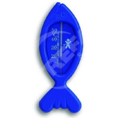Teploměr koupelnový modrý RYBA plasový 15cm