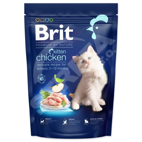 Krmivo Brit Premium by Nature Cat Kitten Chicken 800g