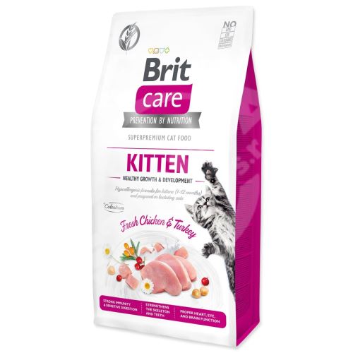 Krmivo Brit Care Cat Grain-Free Kitten Healthy Growth & Development 7kg