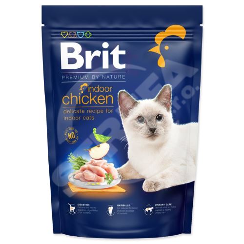 Krmivo Brit Premium by Nature Cat Indoor Chicken 800g