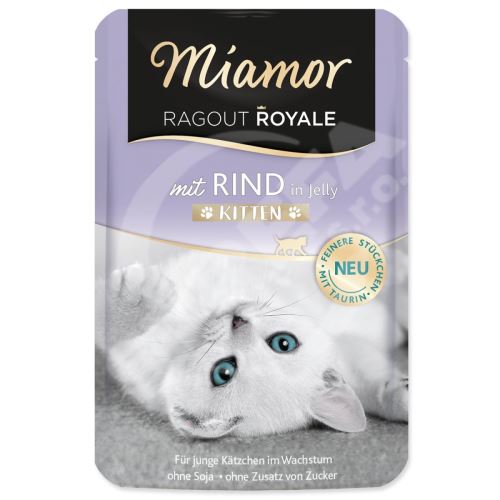 Kapsička Miamor Ragout Royale Kitten hovězí v želé 100g