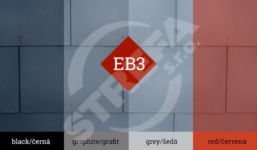Ekoternit EB3, tradiční obdelník (300x445mm), black