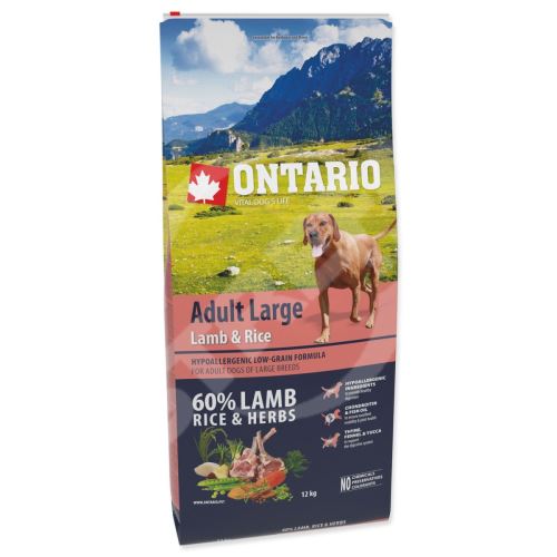 Krmivo Ontario Adult Large Lamb & Rice 12kg