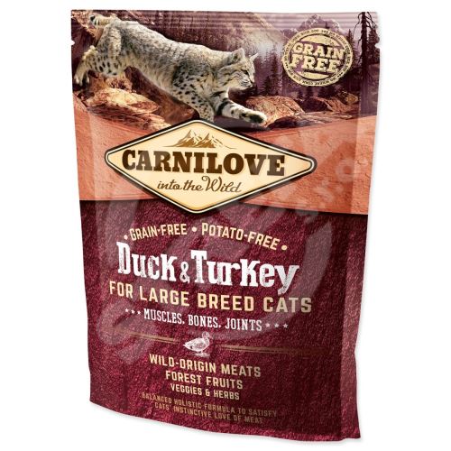 Krmivo Carnilove Large Breed Cats Muscles, Bones, Joints Duck & Turkey 0,4kg