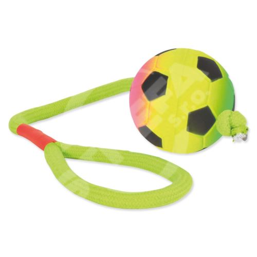 Hračka míček neonový na provaze 30 cm 1 ks