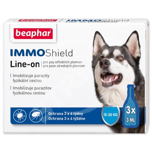 Pipeta Beaphar Line-on IMMO Shield pes M 3x3ml