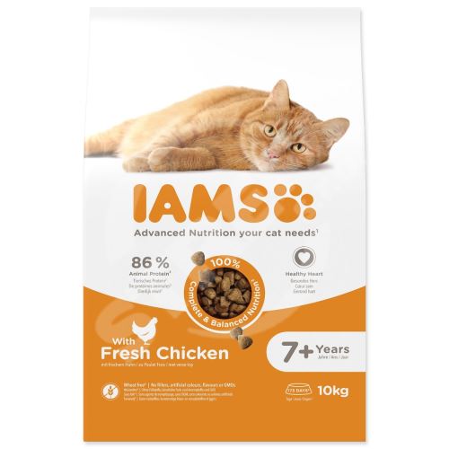 Krmivo IAMS Cat Senior Chicken 10kg