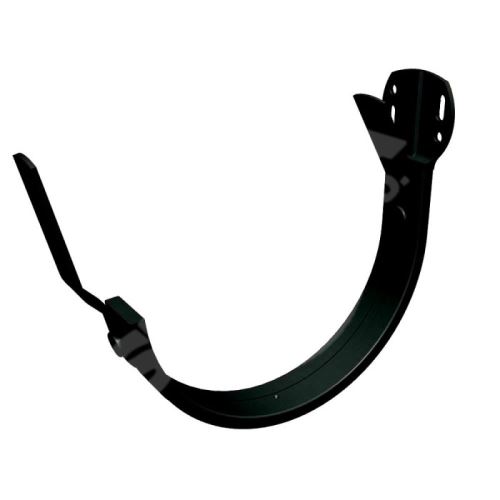PREFA hliníkový hák žlabu římsový/čelní Ø 100 mm, Černá P10 RAL 9005