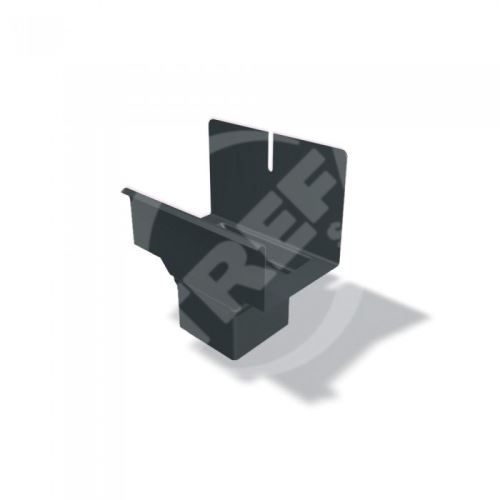 PREFA kotlík hranatý hliníkový, šířka 120/100x100 mm pro hranatý svod, Antracit P10 RAL 7016