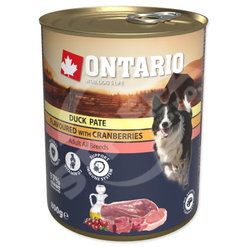 Konzerva Ontario kachna s brusinkami, paté 800g