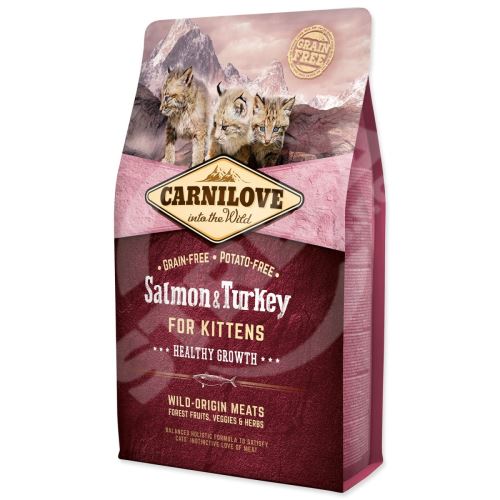 Krmivo Carnilove Kitten Healthy Growth Salmon & Turkey 2kg