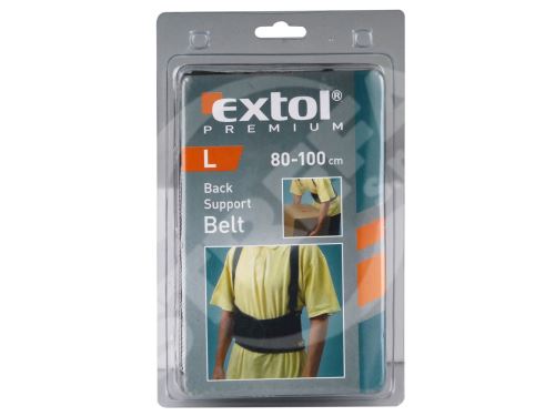 EXTOL PREMIUM pás bederní podpůrný, velikost L, (80-100cm)