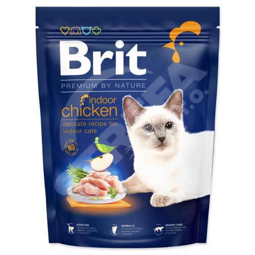 Krmivo Brit Premium by Nature Cat Indoor Chicken 300g