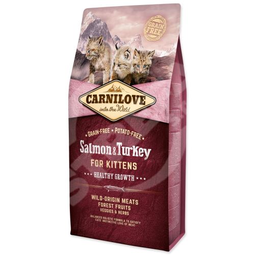 Krmivo Carnilove Kitten Healthy Growth Salmon & Turkey 6kg