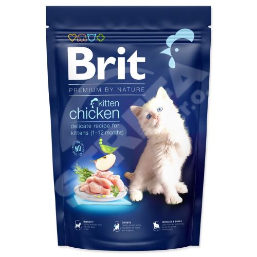 Krmivo Brit Premium by Nature Cat Kitten Chicken 1,5kg