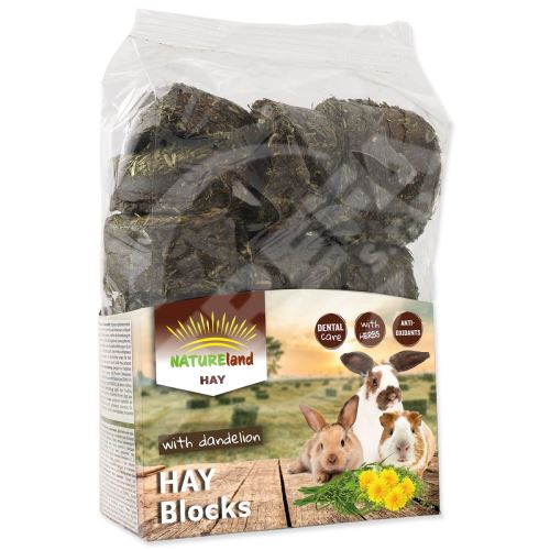 Seno Nature Land Hay bloky s pampeliškou 600g