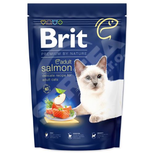 Krmivo Brit Premium by Nature Cat Adult Salmon 1,5kg