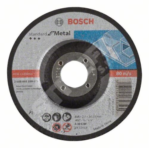 BOSCH Dělicí kotouč profilovaný SfM A 30 S BF, 125 mm, 22,23 mm, 2,5 mm 2608603160