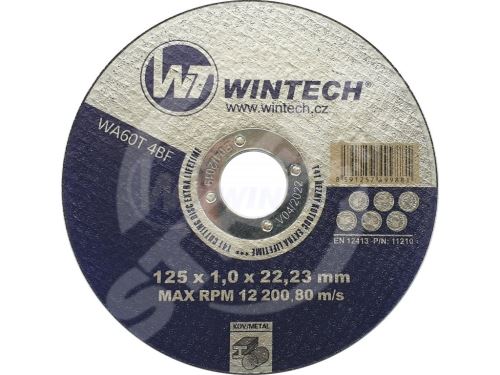 Řezný kotouč WT WINTECH® Extra 125x1,0x22,2 na kov / balení 1 ks