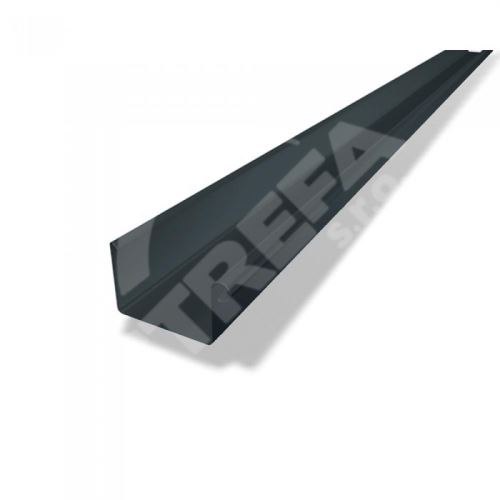 PREFA žlab, okap hranatý hliníkový, šířka 150 mm, délka 3M, Antracit P10 RAL 7016
