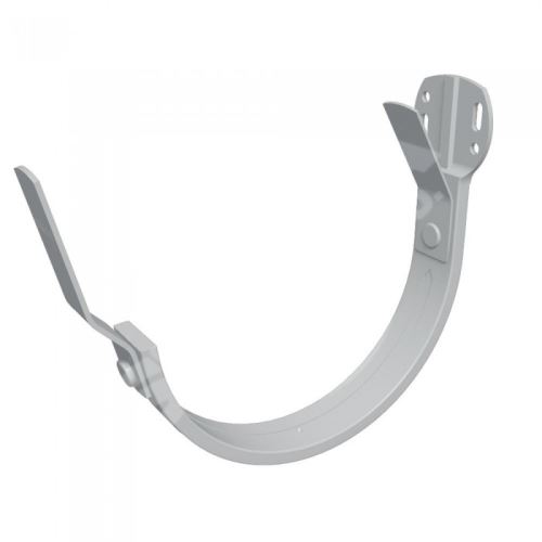 PREFA hliníkový hák žlabu římsový/čelní Ø 125 mm, Stříbrná metalíza RAL 9006