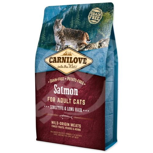 Krmivo Carnilove Adult Cats Sensitive & Long Hair Salmon 2kg