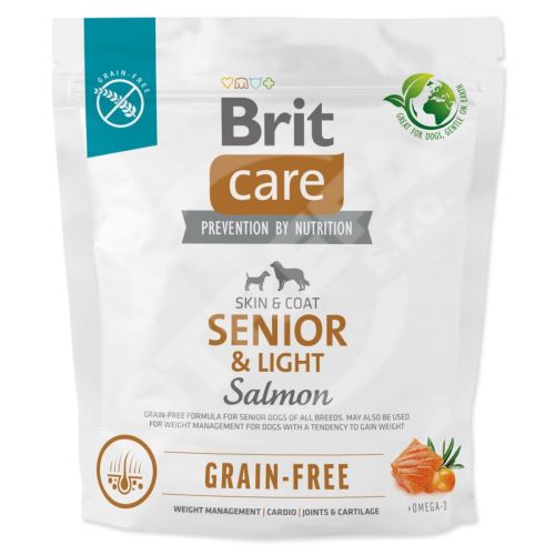 Krmivo Brit Care Dog Grain-free Senior & Light Salmon 1kg