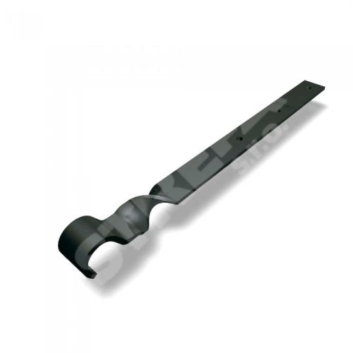 PREFA zpevňující prvek žlabu hliníkový Ø 100-190 mm, Tmavě šedá P10 RAL 7043