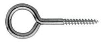 Oko s vrutem 25x10mm, ZB / balení 100 ks