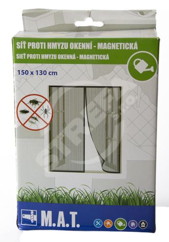 Síť proti hmyzu okenní 150x130cm magnetická