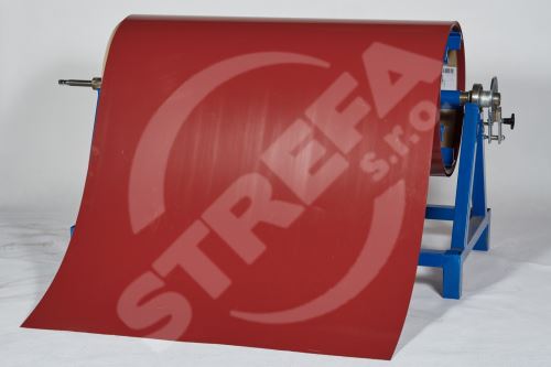Pozinkovaný plech ve svitku 0,5 x 1250 mm, Ocelově červená (RAL 3009)