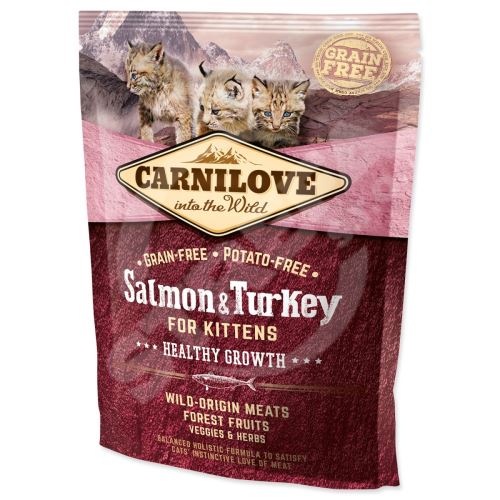 Krmivo Carnilove Kitten Healthy Growth Salmon & Turkey 0,4kg