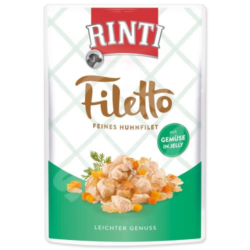 Kapsička Rinti Filetto Adult kuře a zelenina v želé 100g