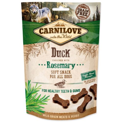 Pochoutka Carnilove Dog Soft Snack kachna s rozmarýnem 200g